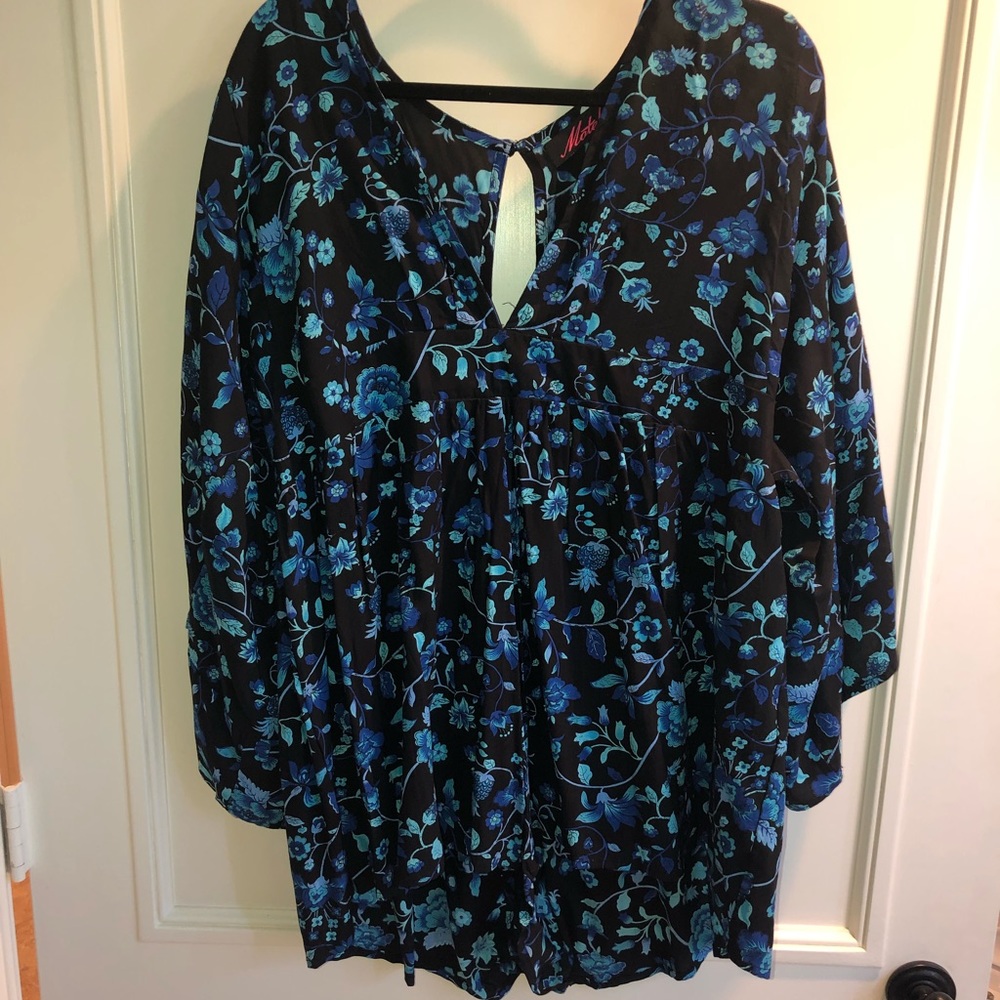 Motel Blue floral romper